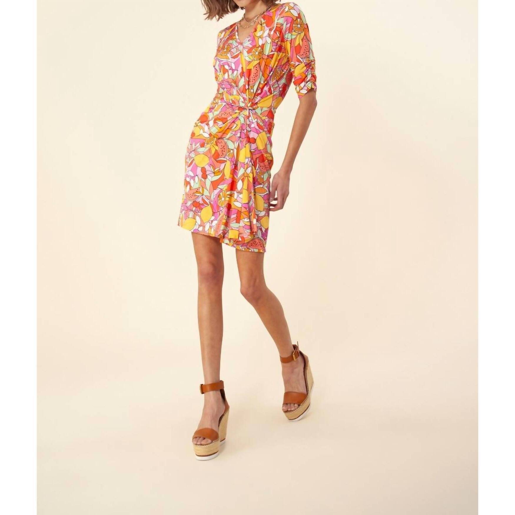 New Hale Bob Sunny Draped Dress